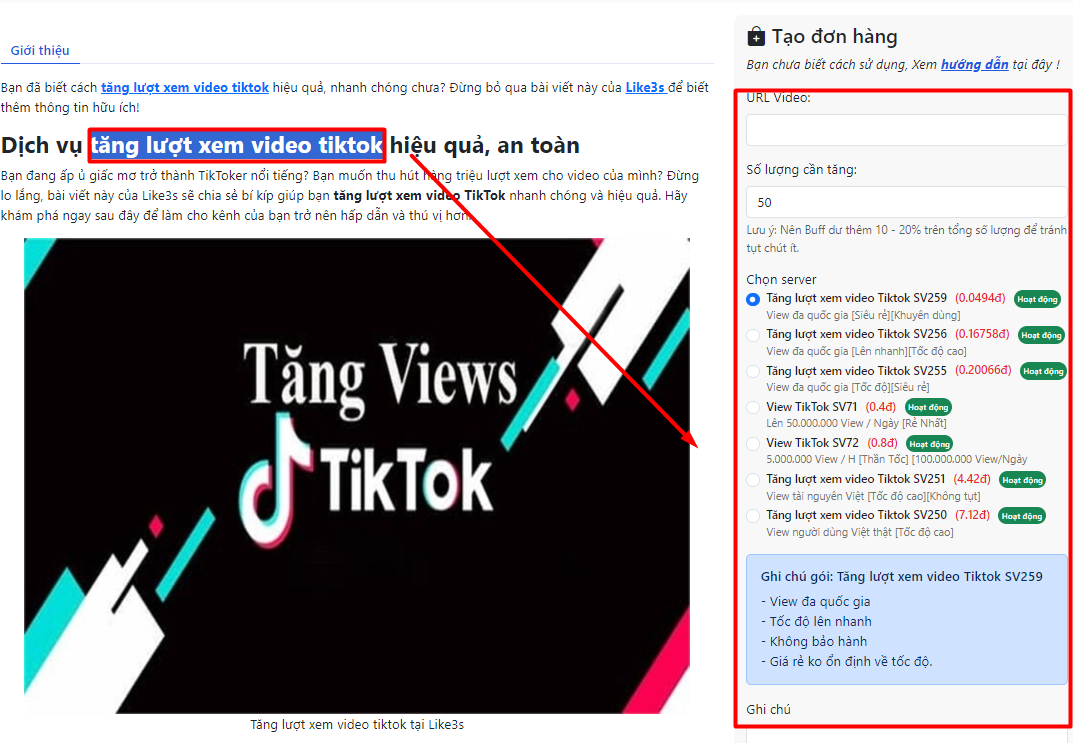 Dịch Vụ Tiktok